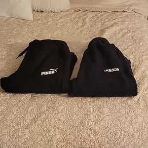 Two sweatpants adidas and puma
